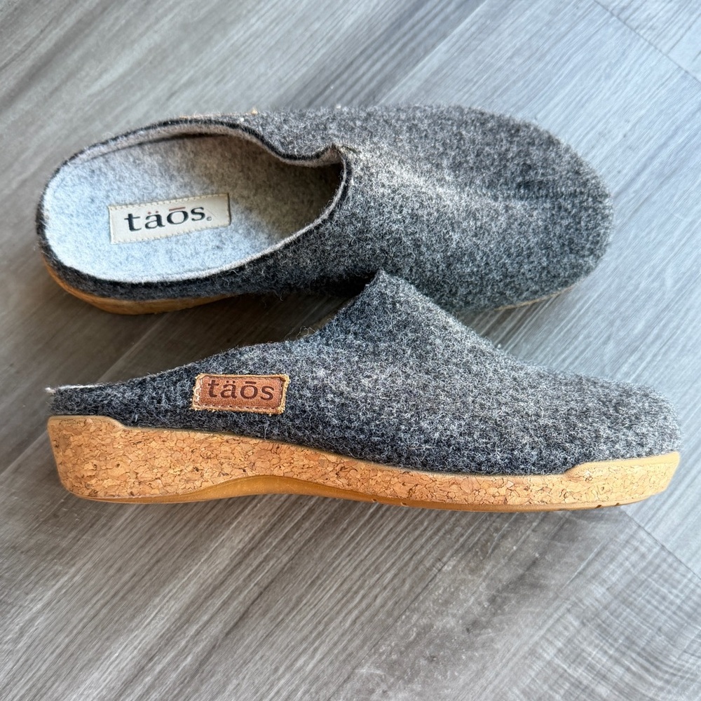 Taos Woollery Clogs, Charcoal, Women's 38 EU (7 - 7.5 US)